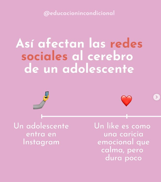 @educacionincondicional "Así afectan las redes sociales al cerebro de un adolescente"