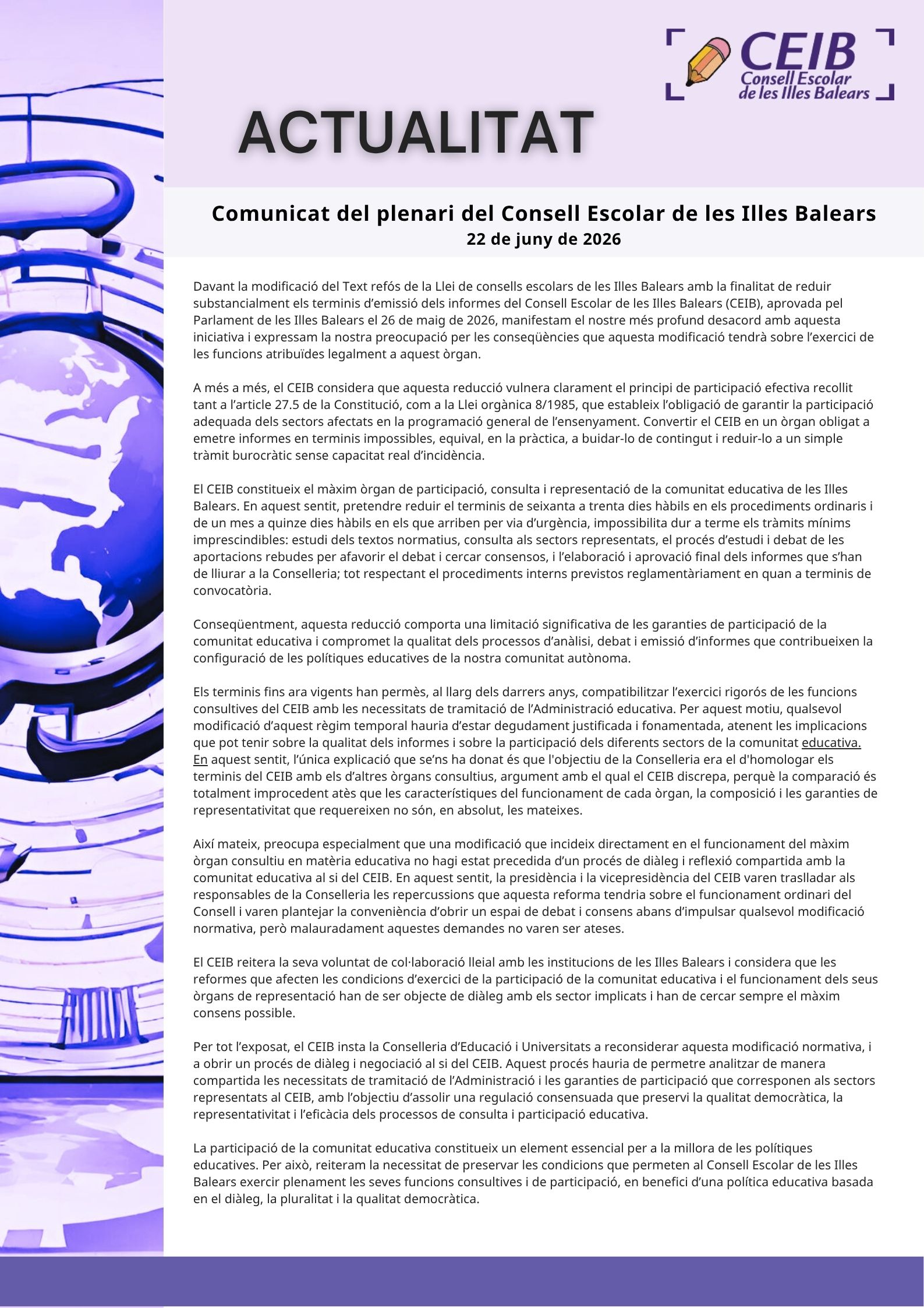 ACTUALITAT CEIB